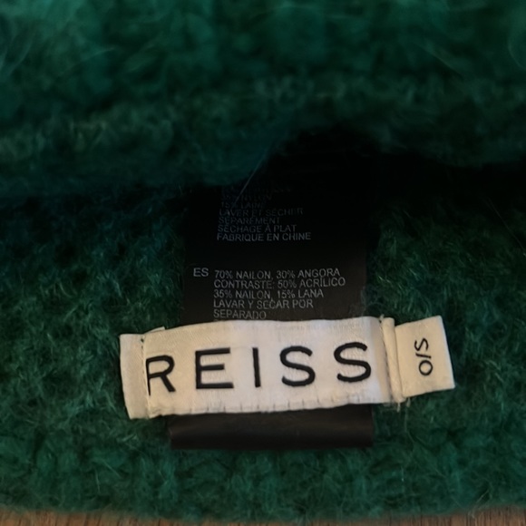 REISS Winter Hat Toque Green - Picture 9 of 9
